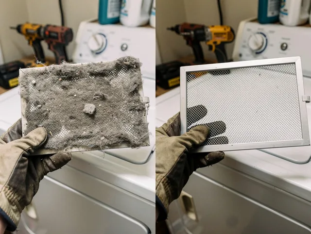 Professional lint trap cleaning by Whitman Dryer Vent Cleaning in Whitman