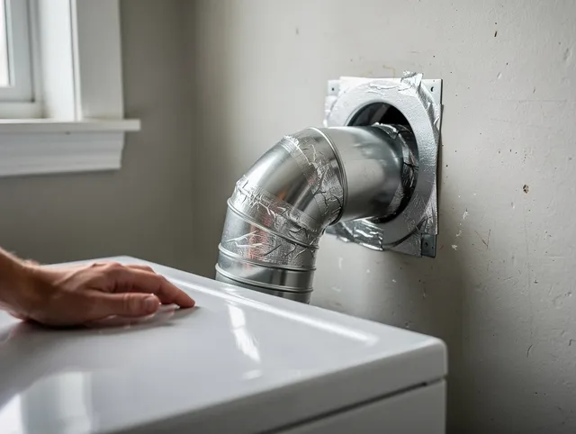 Whitman Dryer Vent Cleaning expert performing professional dryer vent repair and installation in Whitman